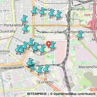 Mappa Via Monte Velino, 20137 Milano MI, Italia (1.135)