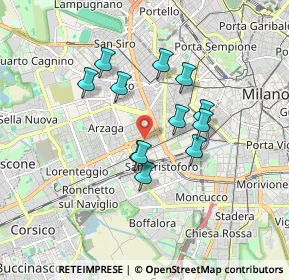 Mappa Via Lorenteggio, 20123 Milano MI, Italia (1.39583)