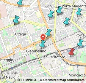Mappa Via Lorenteggio, 20123 Milano MI, Italia (1.27083)