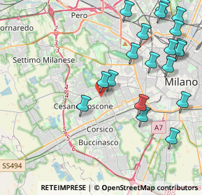 Mappa Via dei Calchi Taeggi, 20152 Milano MI, Italia (4.95474)