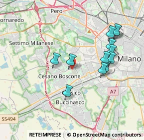 Mappa Via dei Calchi Taeggi, 20152 Milano MI, Italia (3.67833)