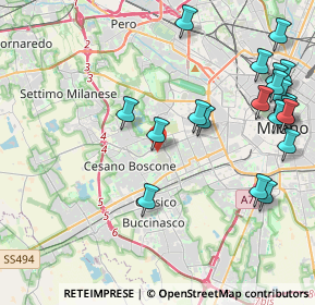 Mappa Via dei Calchi Taeggi, 20152 Milano MI, Italia (5.0325)