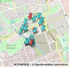 Mappa Via dei Calchi Taeggi, 20152 Milano MI, Italia (0.336)