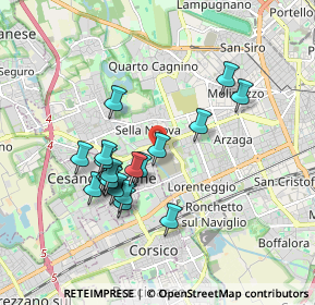 Mappa Via dei Calchi Taeggi, 20152 Milano MI, Italia (1.617)