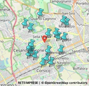 Mappa Via dei Calchi Taeggi, 20152 Milano MI, Italia (1.685)