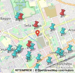 Mappa Via dei Calchi Taeggi, 20152 Milano MI, Italia (1.33)