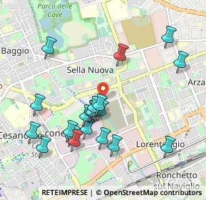 Mappa Via dei Calchi Taeggi, 20152 Milano MI, Italia (1.01)