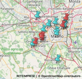 Mappa Via dei Calchi Taeggi, 20152 Milano MI, Italia (6.35438)