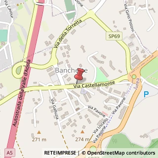 Mappa Via Castellamonte, 52/D, 10010 Banchette, Torino (Piemonte)