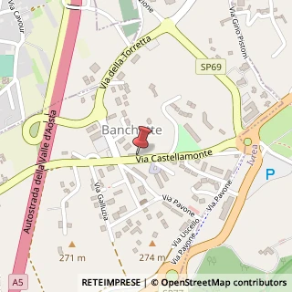 Mappa Via Castellamonte, 56, 10010 Banchette, Torino (Piemonte)