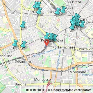 Mappa Piazzale Stazione Porta Genova, 20144 Milano MI, Italia (1.2775)