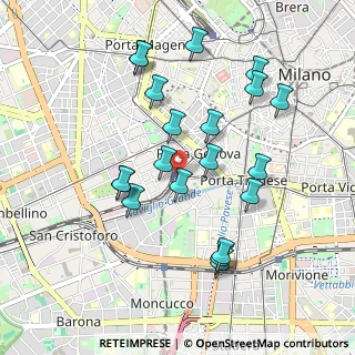 Mappa Piazzale Stazione Porta Genova, 20144 Milano MI, Italia (0.939)