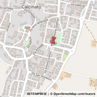 Mappa Via antonio gramsci, 25011 Calcinato, Brescia (Lombardia)