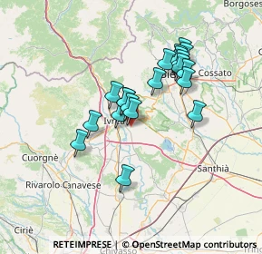 Mappa Via della Fornace, 10015 Ivrea TO, Italia (11.2235)