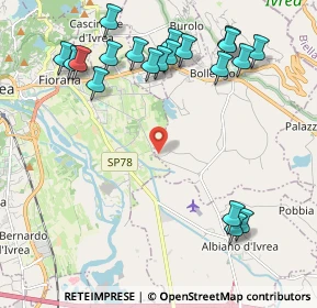 Mappa Via della Fornace, 10015 Ivrea TO, Italia (2.487)