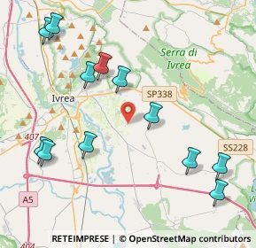 Mappa Via della Fornace, 10015 Ivrea TO, Italia (4.77833)