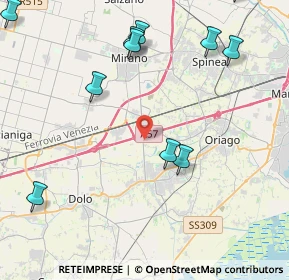 Mappa Via Miranese, 30034 Mira VE, Italia (5.31364)