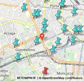 Mappa Piazza Napoli, 20146 Milano MI, Italia (1.2375)