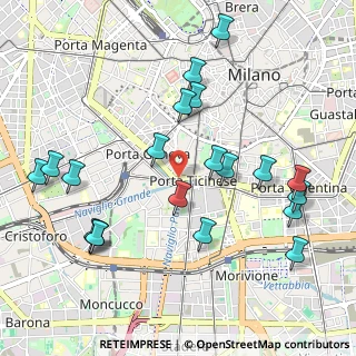 Mappa Darsena del Naviglio, 20123 Milano MI, Italia (1.133)
