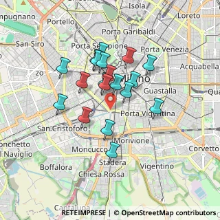 Mappa Darsena del Naviglio, 20123 Milano MI, Italia (1.40263)