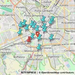Mappa Darsena del Naviglio, 20123 Milano MI, Italia (1.45667)