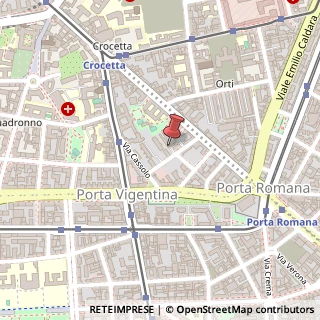 Mappa Via dei Pellegrini, 14, 20122 Milano, Milano (Lombardia)