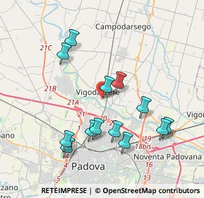 Mappa Via Roma, 35135 Padova PD, Italia (3.76154)