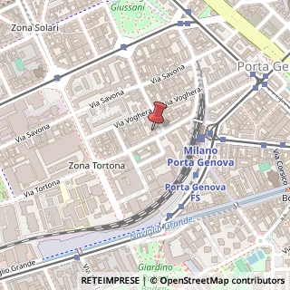 Mappa Via Tortona, 18, 20131 Milano, Milano (Lombardia)