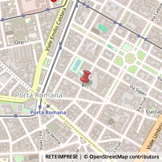 Mappa Via Serviliano Lattuada, 20, 20135 Milano, Milano (Lombardia)