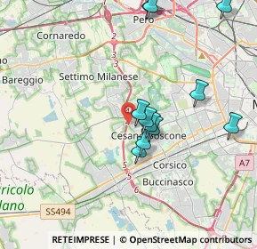 Mappa Via dei Salici, 20152 Cesano Boscone MI, Italia (3.67364)