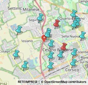 Mappa Via dei Salici, 20152 Cesano Boscone MI, Italia (2.26316)