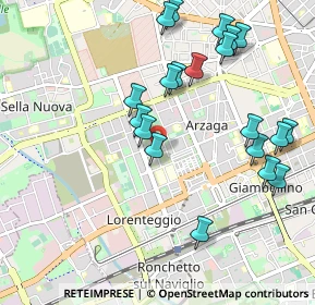 Mappa Via degli Astri, 20147 Milano MI, Italia (1.0805)