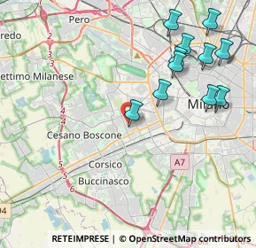 Mappa Via degli Astri, 20147 Milano MI, Italia (4.54273)