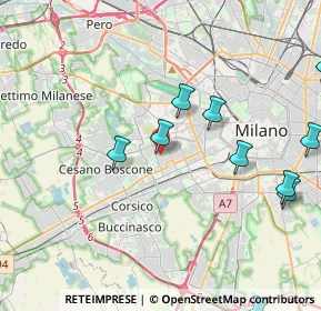Mappa Via degli Astri, 20147 Milano MI, Italia (5.485)