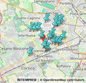 Mappa Via degli Astri, 20147 Milano MI, Italia (1.26632)