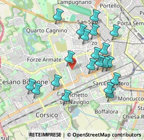 Mappa Via degli Astri, 20147 Milano MI, Italia (1.9045)