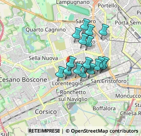 Mappa Via degli Astri, 20147 Milano MI, Italia (1.22579)