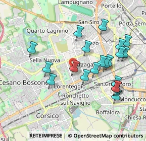 Mappa Via degli Astri, 20147 Milano MI, Italia (1.9245)