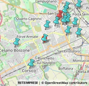 Mappa Via degli Astri, 20147 Milano MI, Italia (2.38267)