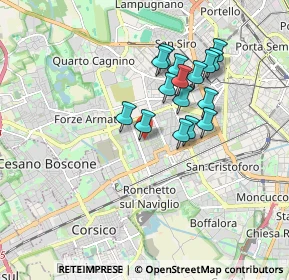 Mappa Via degli Astri, 20147 Milano MI, Italia (1.47938)