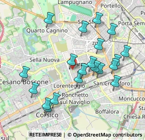 Mappa Via degli Astri, 20147 Milano MI, Italia (1.962)