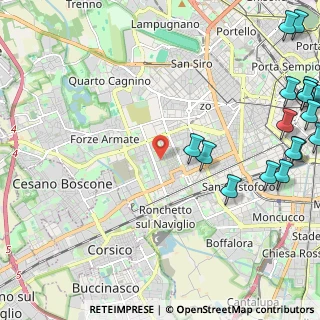 Mappa Via delle Genziane, 20147 Milano MI, Italia (3.40706)