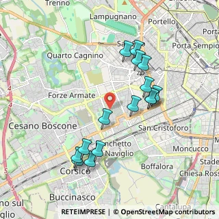 Mappa Via delle Genziane, 20147 Milano MI, Italia (1.858)