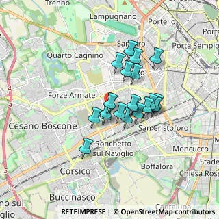 Mappa Via delle Genziane, 20147 Milano MI, Italia (1.276)