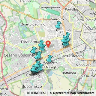 Mappa Via delle Genziane, 20147 Milano MI, Italia (1.9595)