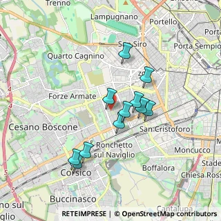 Mappa Via delle Genziane, 20147 Milano MI, Italia (1.50636)