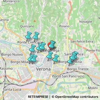 Mappa Via Mario Morgantini, 37128 Verona VR, Italia (1.44786)