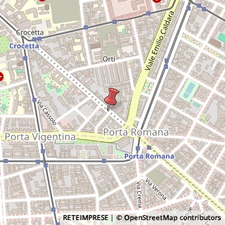 Mappa Corso di Porta Romana,  123, 20122 Milano, Milano (Lombardia)