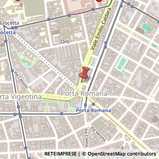 Mappa Viale Emilio Caldara,  6, 20122 Milano, Milano (Lombardia)
