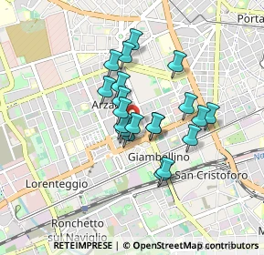 Mappa Via Panizzi Antonio, 20146 Milano MI, Italia (0.6255)